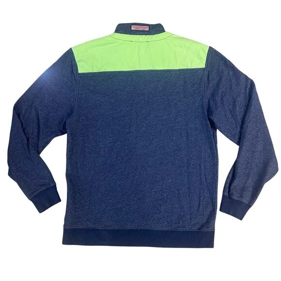 Vineyard Vines Performance Shep Shirt Quarter Zip Sweater Men’s Size Medium - Picture 2 of 11